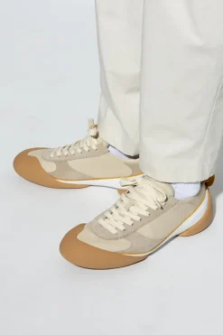 Alexander McQueen beige Sports shoes with logo