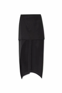 Alexander McQueen BLACK Asymmetrical Skirt