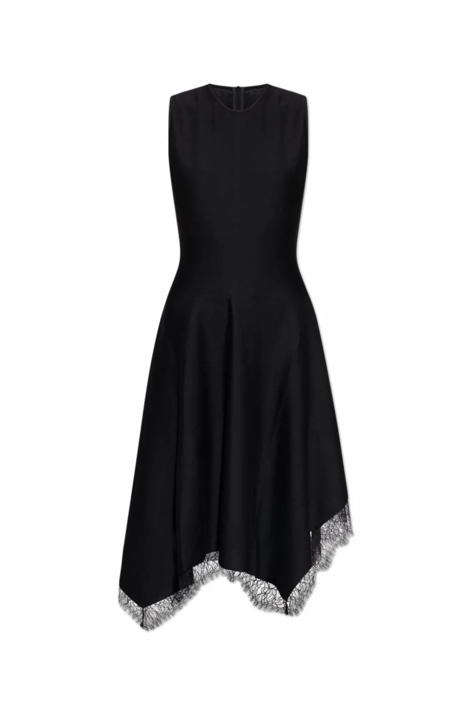 Alexander McQueen BLACK Asymmetric sleeveless dress