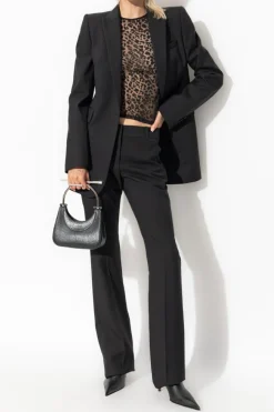 Alexander McQueen BLACK Creased pants