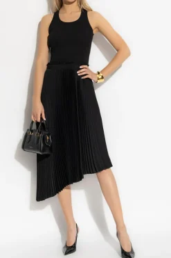 Alexander McQueen BLACK Dress with pleated skirt