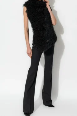 Alexander McQueen BLACK Fur Vest