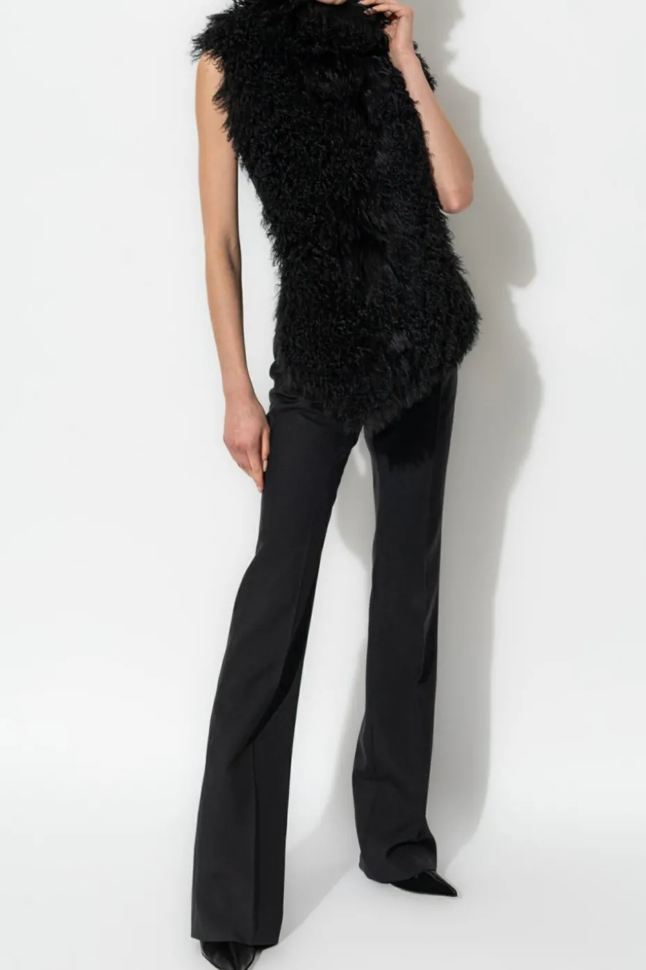 Alexander McQueen BLACK Fur Vest
