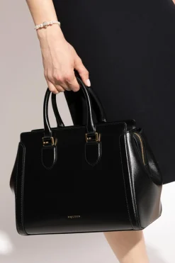 Alexander McQueen BLACK Handbag "Birdee Large"