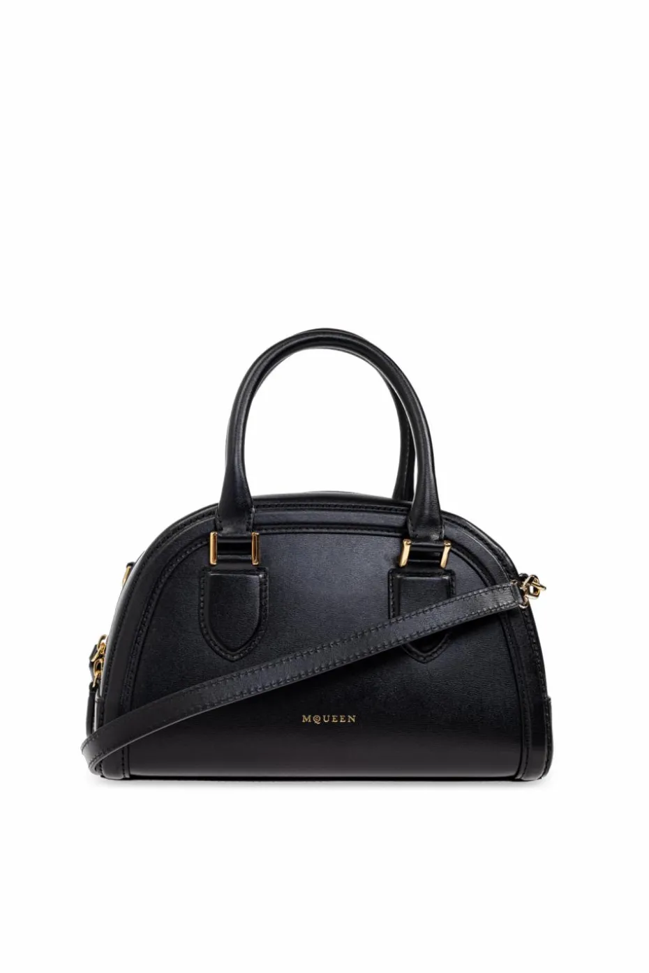 Alexander McQueen BLACK Handbag "Birdee Boston Minil"