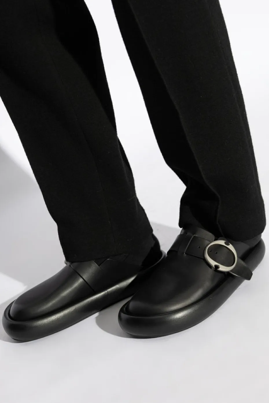 Alexander McQueen BLACK Leather sandals Arc