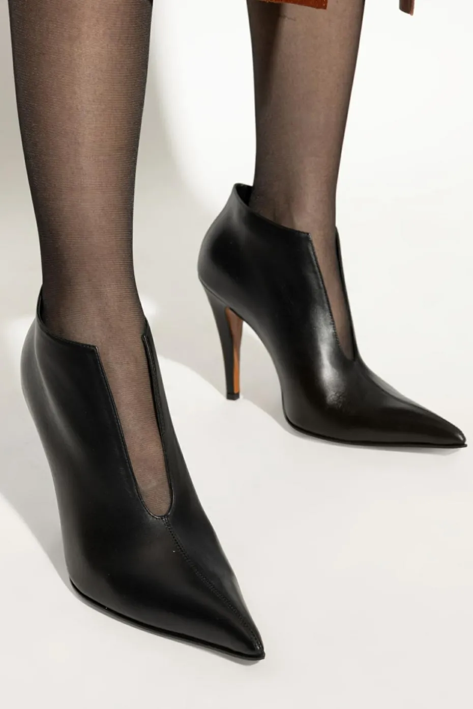 Alexander McQueen BLACK Leather heeled shoes