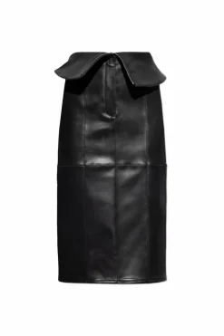 Alexander McQueen BLACK Leather skirt