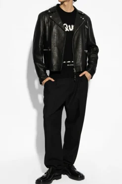 Alexander McQueen BLACK Leather biker jacket