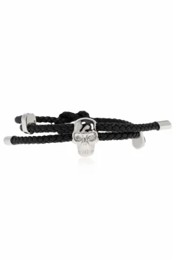 Alexander McQueen BLACK Leather bracelet
