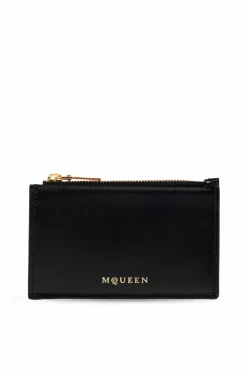 Alexander McQueen BLACK Leather card holder