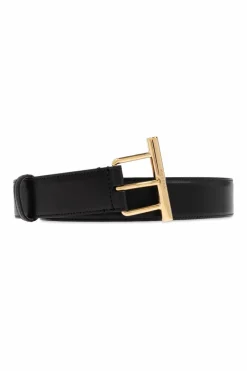 Alexander McQueen BLACK Leather belt
