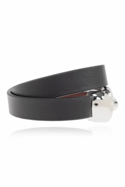 Alexander McQueen BLACK Leather bracelet