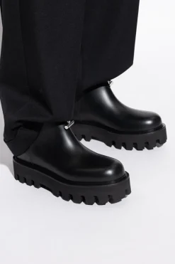 Alexander McQueen BLACK Leather platform shoes