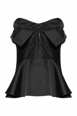 Alexander McQueen BLACK Off-shoulder corset