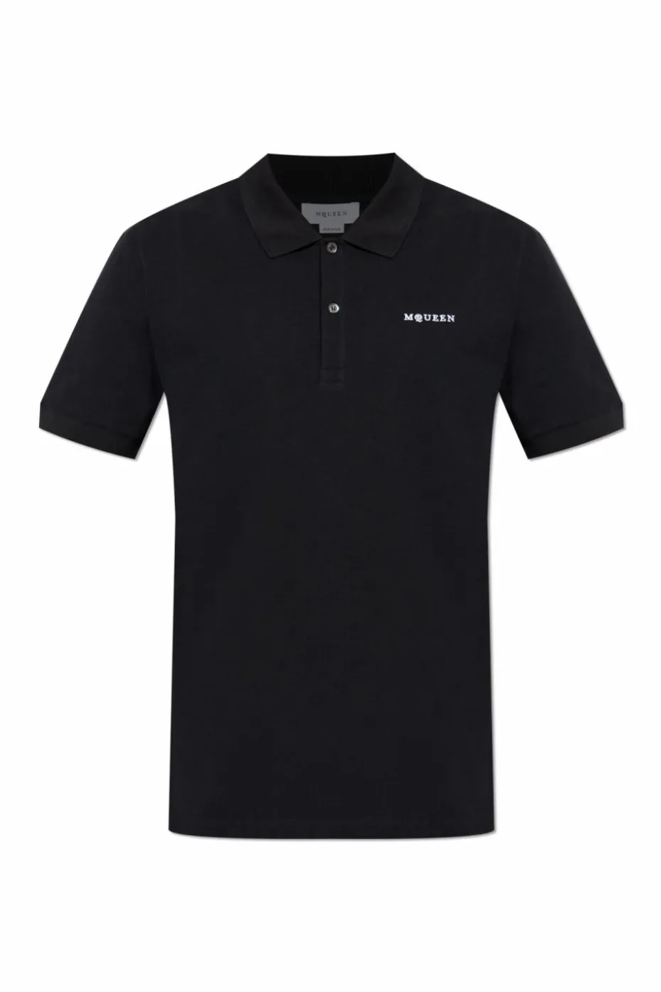 Alexander McQueen BLACK Polo with embroidered logo