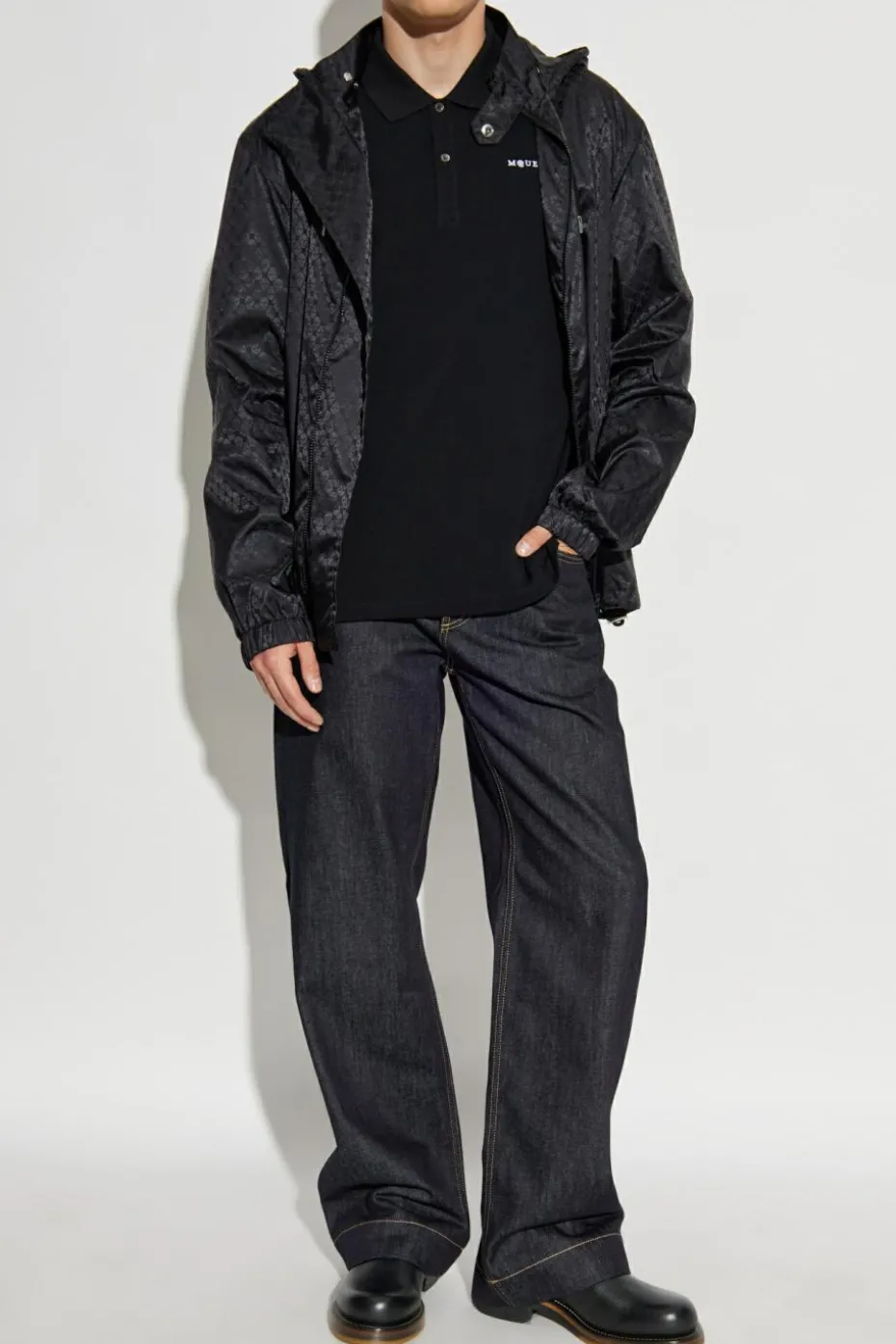 Alexander McQueen BLACK Polo with embroidered logo