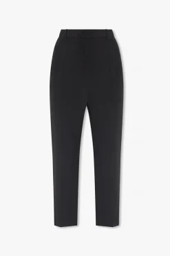 Alexander McQueen BLACK Pleat-front trousers