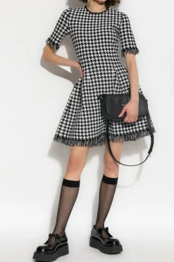 Alexander McQueen BLACK Patterned dress