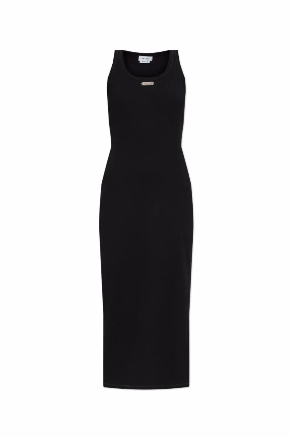 Alexander McQueen BLACK Ribbed bodycon dress