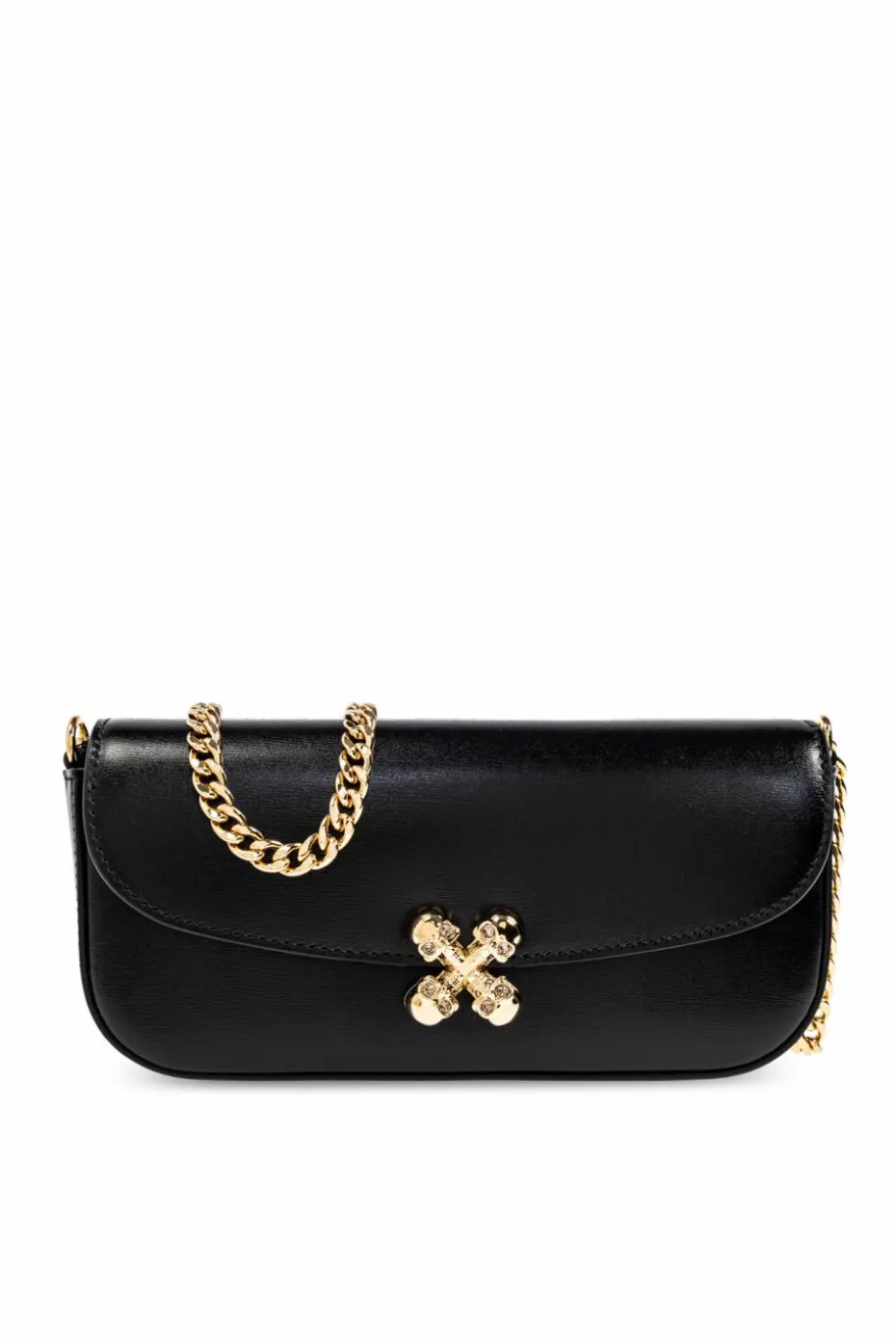 Alexander McQueen BLACK Shoulder bag "Skull Flower Small"