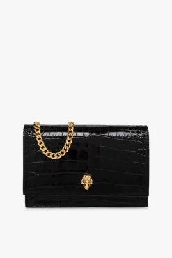 Alexander McQueen BLACK āSkull Smallā clutch