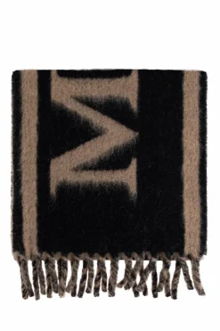 Alexander McQueen BLACK Scarf with fringes