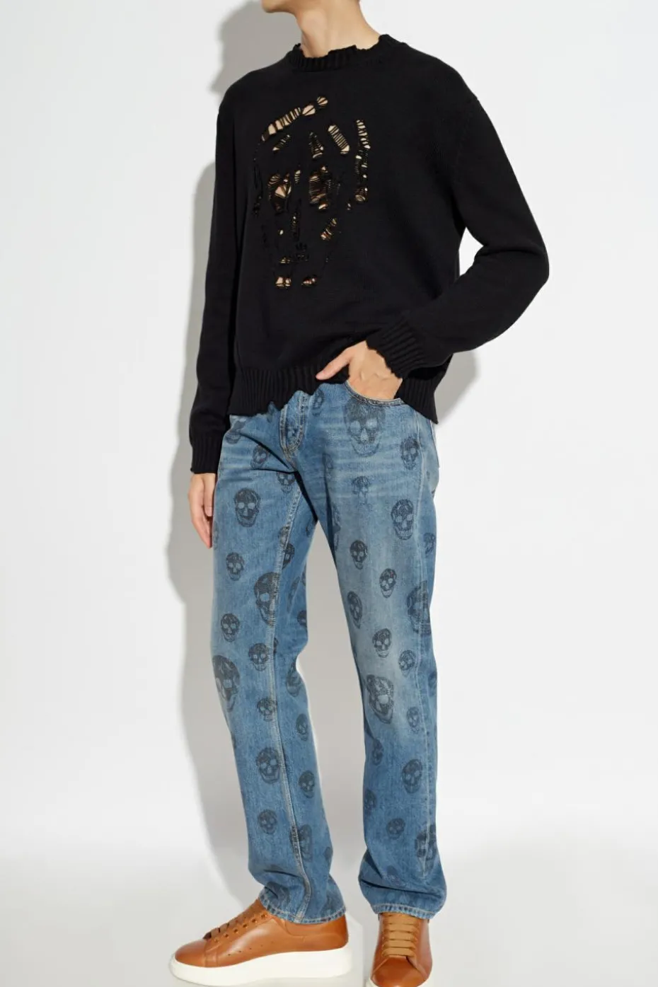 Alexander McQueen BLACK Sweater with logo