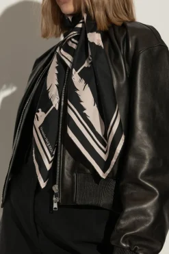 Alexander McQueen BLACK Silk scarf