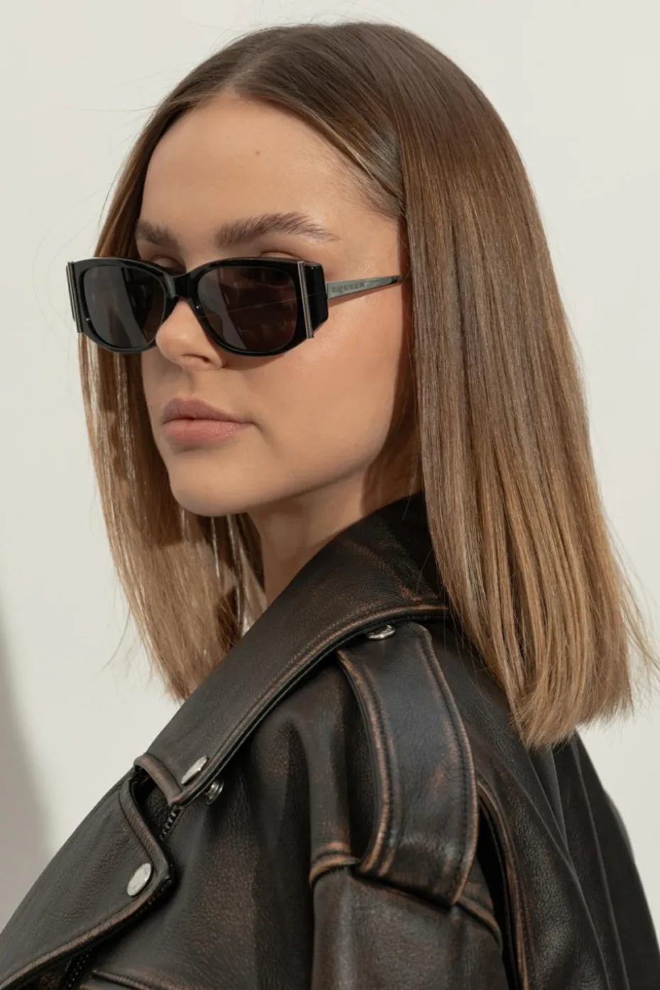 Alexander McQueen BLACK Sunglasses