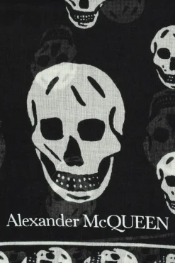 Alexander McQueen BLACK Scarf with logo