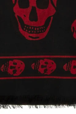 Alexander McQueen BLACK Scarf with logo