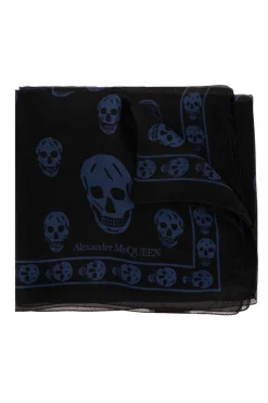 Alexander McQueen BLACK Silk scarf
