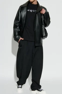 Alexander McQueen BLACK T-shirt with logo