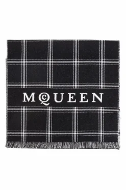 Alexander McQueen BLACK Wool scarf
