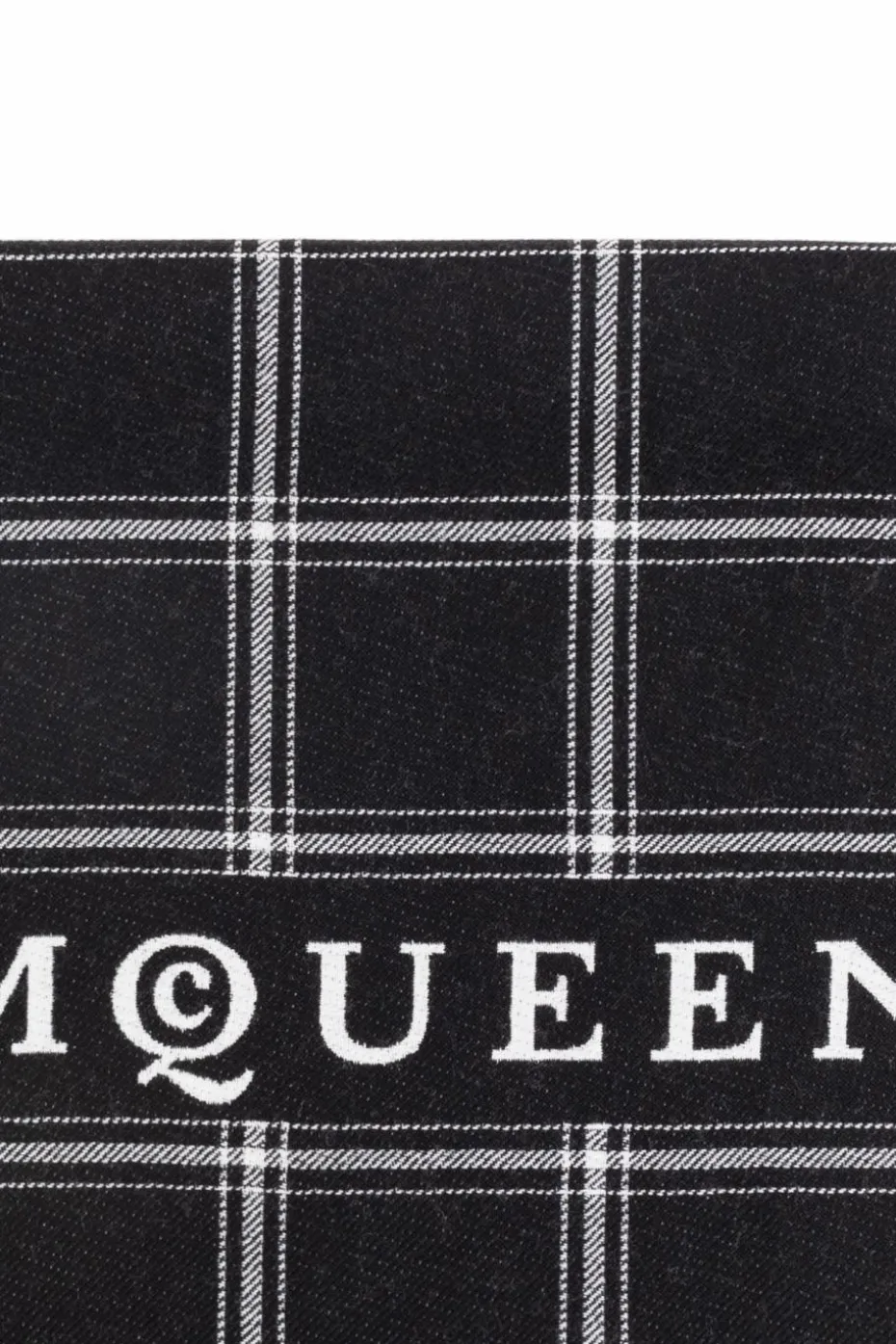 Alexander McQueen BLACK Wool scarf