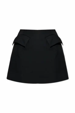 Alexander McQueen BLACK Wool skirt