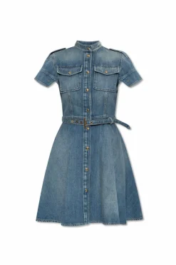 Alexander McQueen BLUE Denim dress