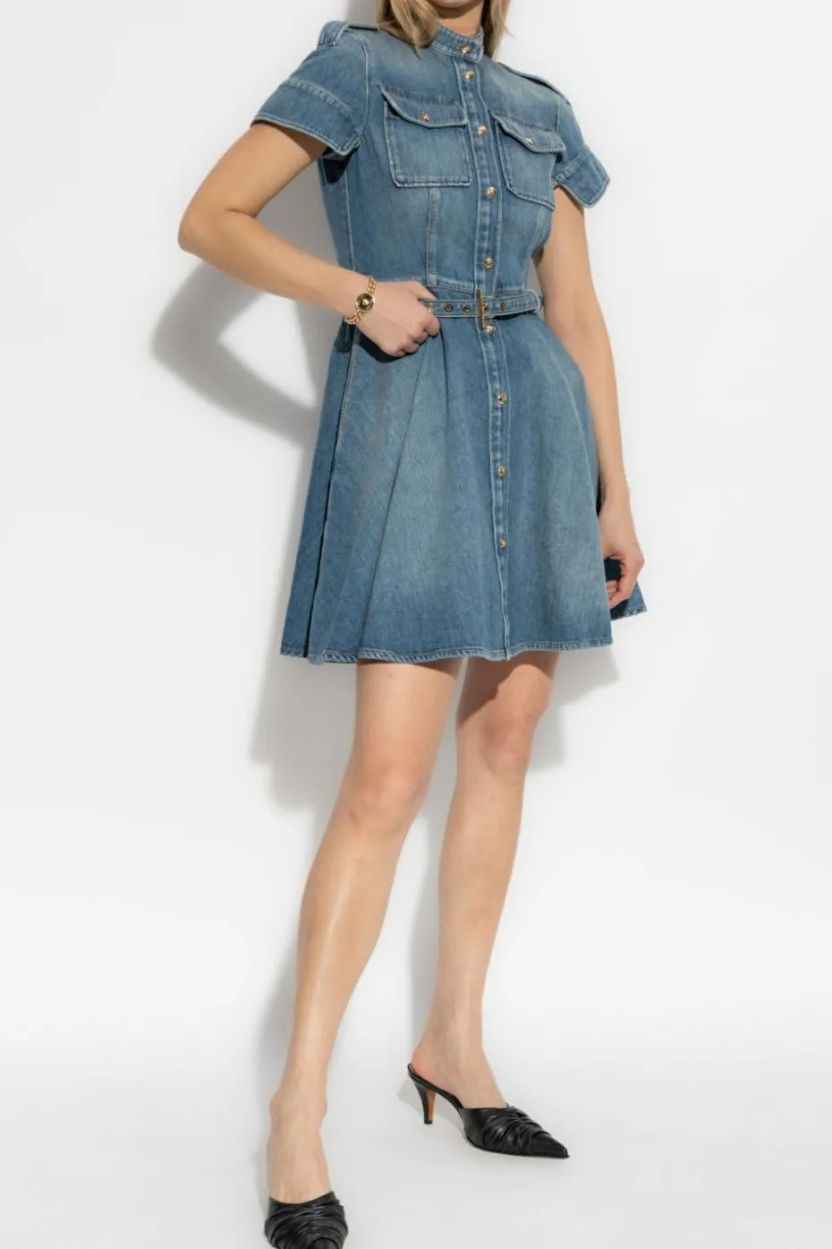 Alexander McQueen BLUE Denim dress