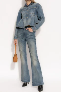 Alexander McQueen BLUE Flared leg jeans