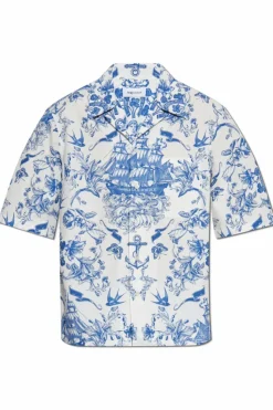 Alexander McQueen BLUE Printed shirt