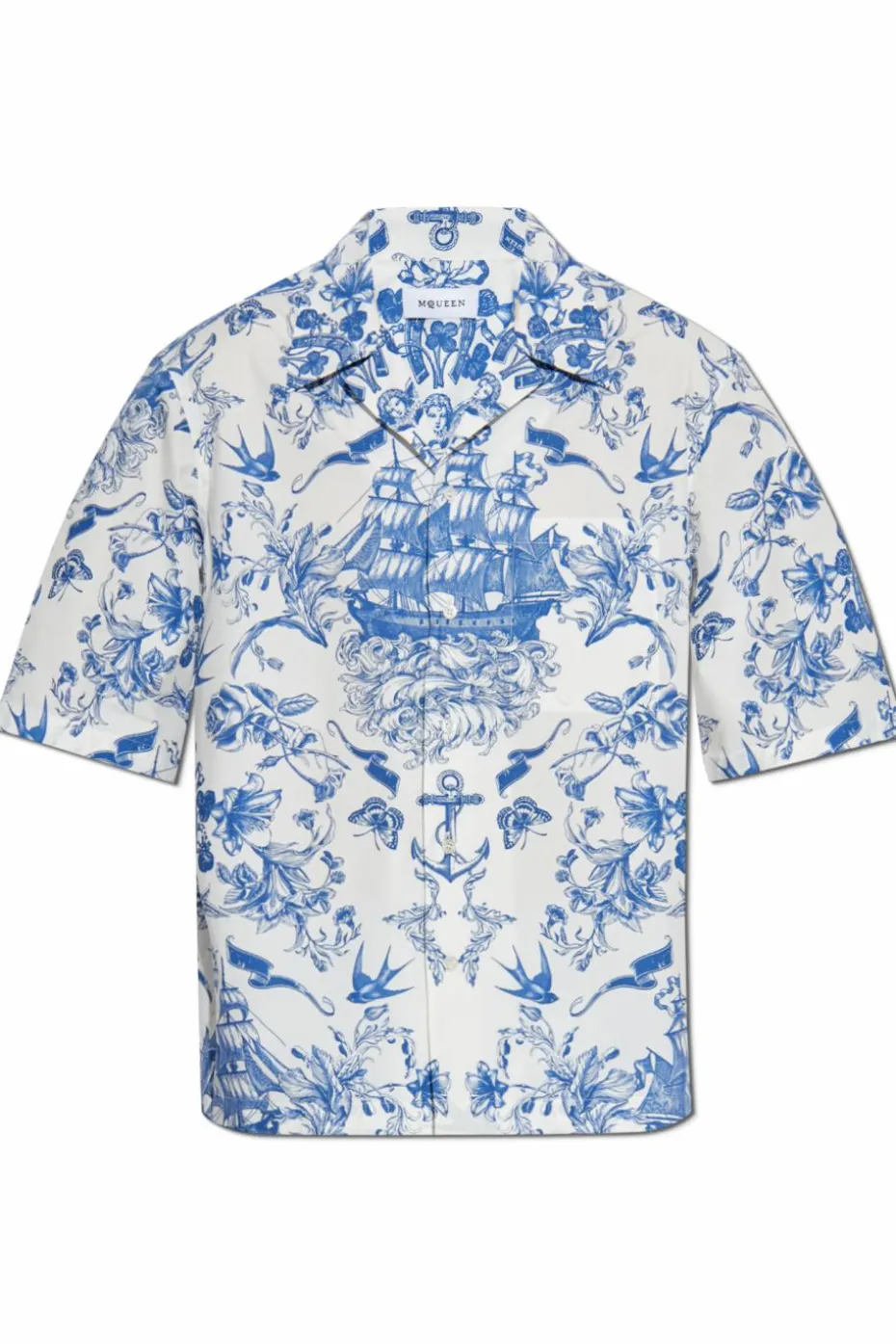 Alexander McQueen BLUE Printed shirt