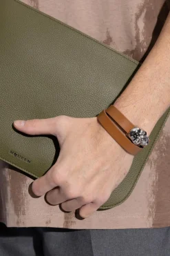 Alexander McQueen BROWN Leather bracelet
