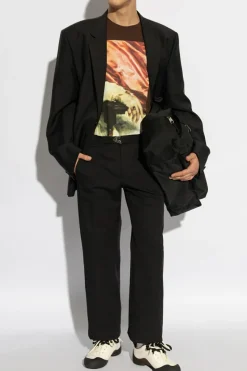 Alexander McQueen BROWN T-shirt with print