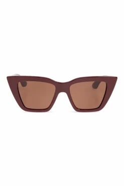 Alexander McQueen BURGUNDY Sunglasses