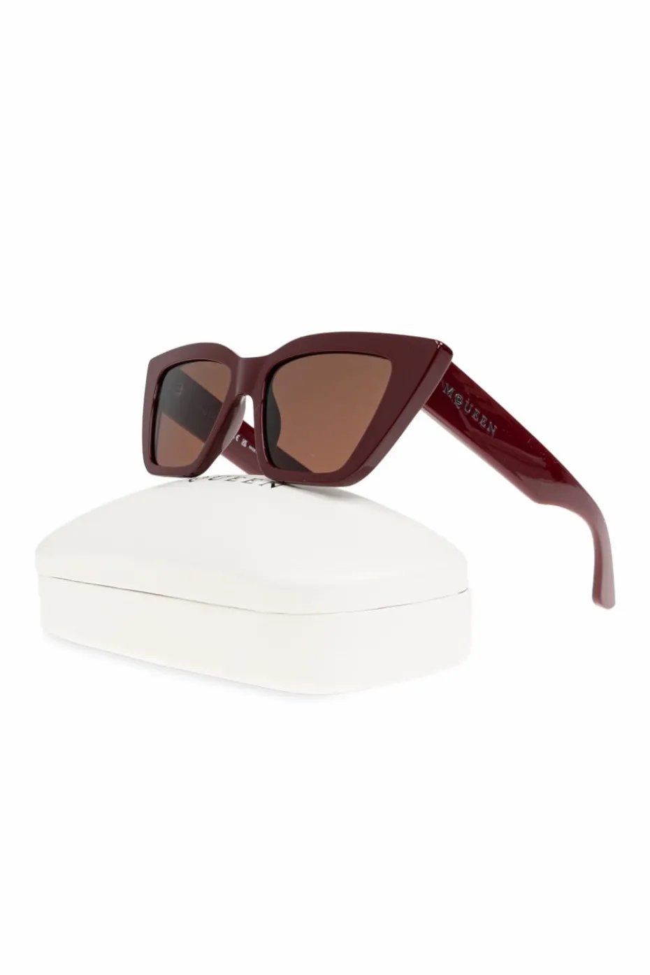 Alexander McQueen BURGUNDY Sunglasses