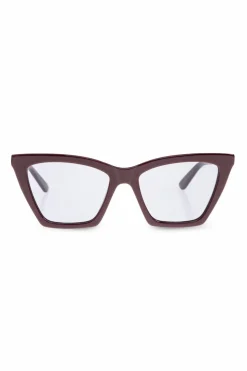 Alexander McQueen BURGUNDY Sunglasses