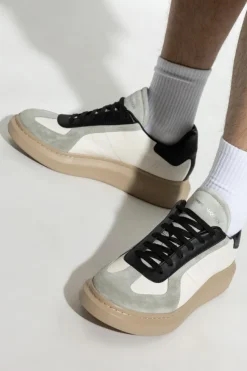 Alexander McQueen cream Leather sneakers