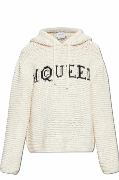 Alexander McQueen cream Sweater with logo