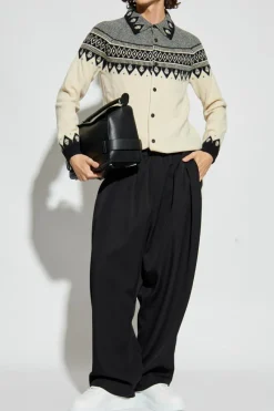Alexander McQueen cream Wool cardigan